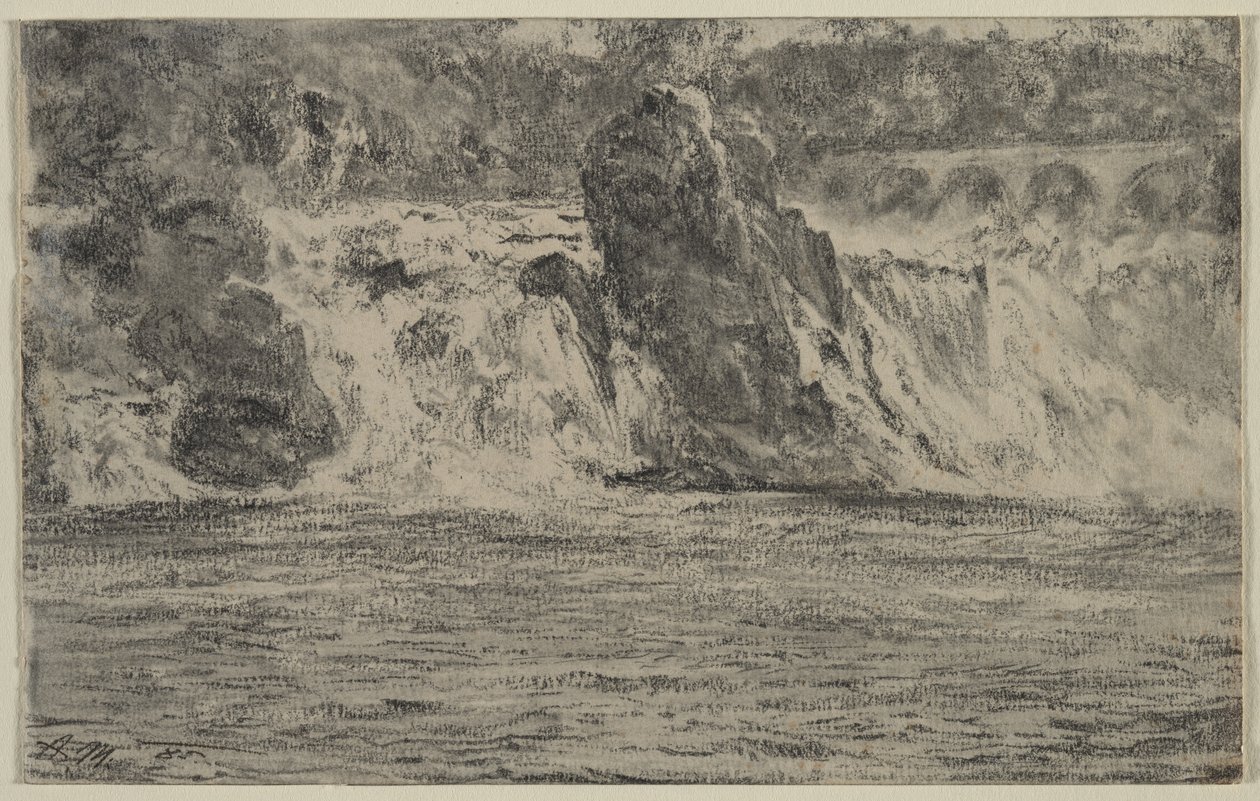 Rheinfall von Schaffhausen von Adolph Menzel
