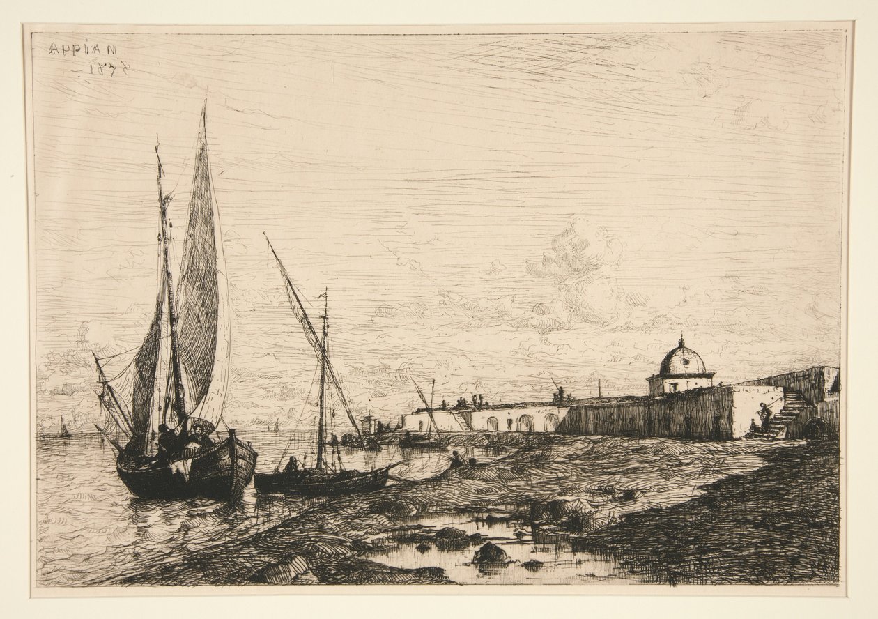 Der Hafen von San Remo von Adolphe Appian