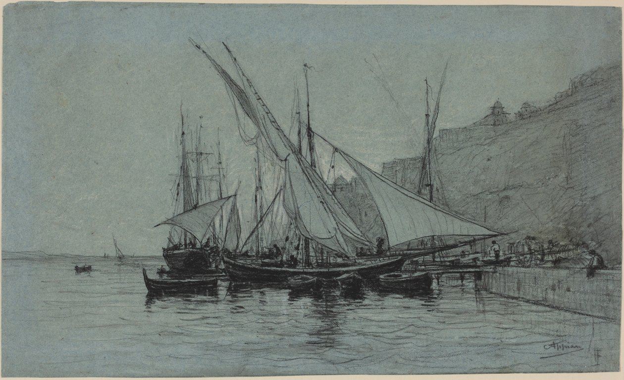 Der Hafen von Monaco von Adolphe Appian