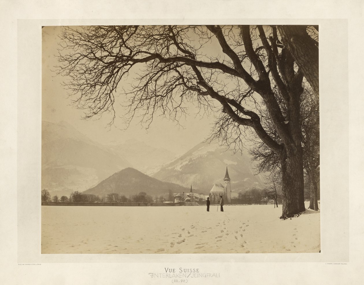 Interlaken / Jungfrau von Adolphe Braun