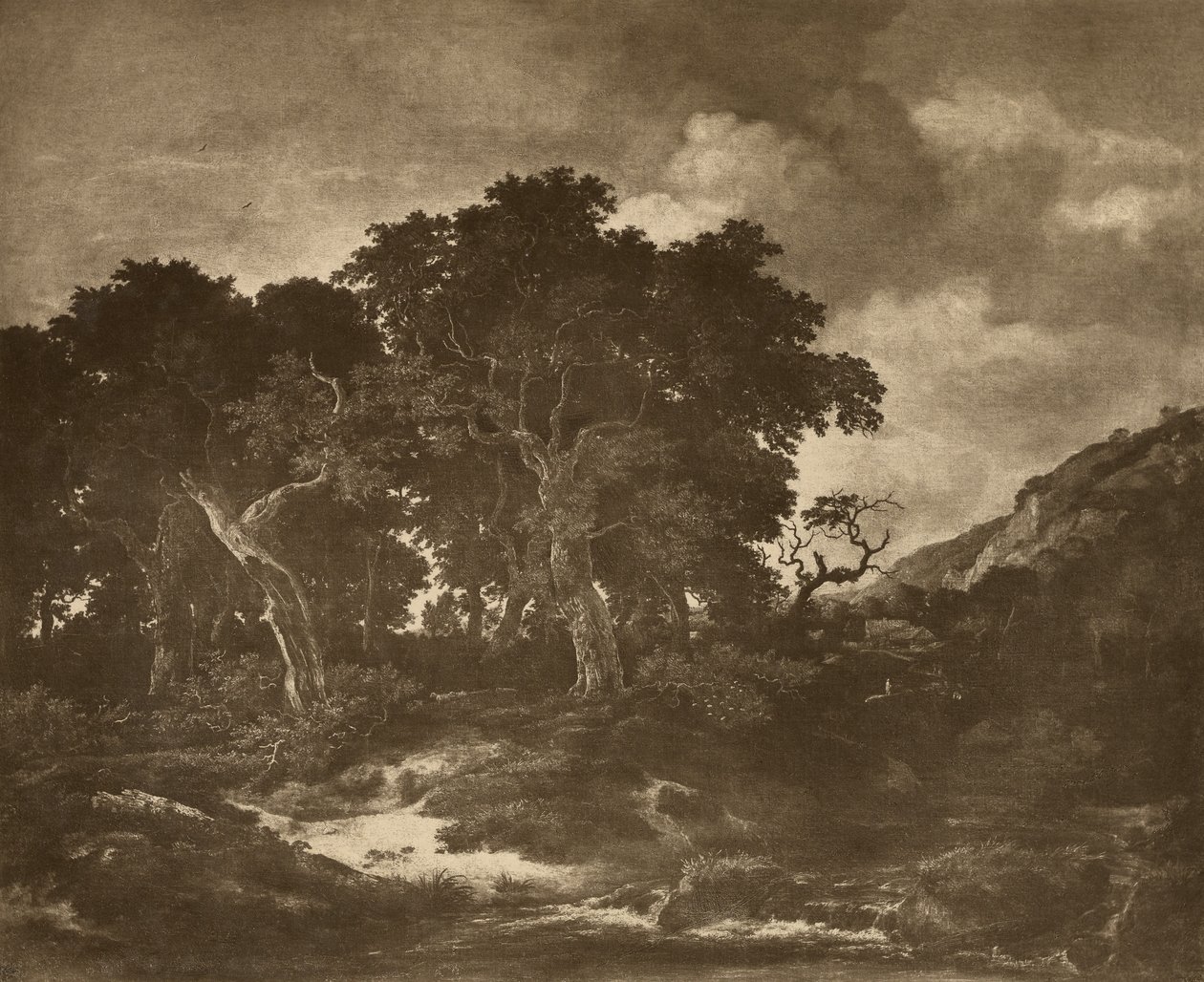 Landschaftsgemälde von Ruysdael von Adolphe Braun