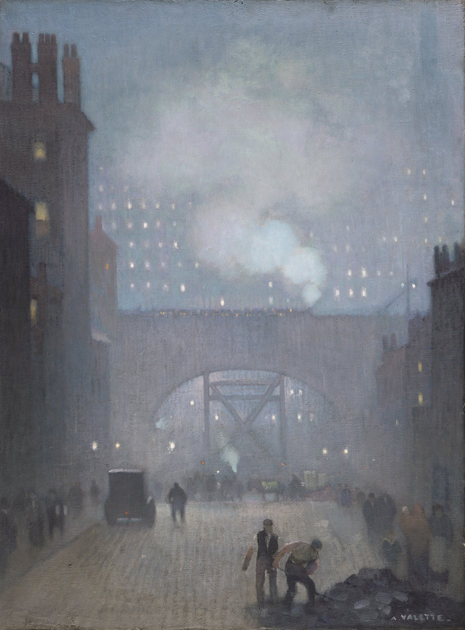 York Street führt zur Charles Street, Manchester von Adolphe Valette