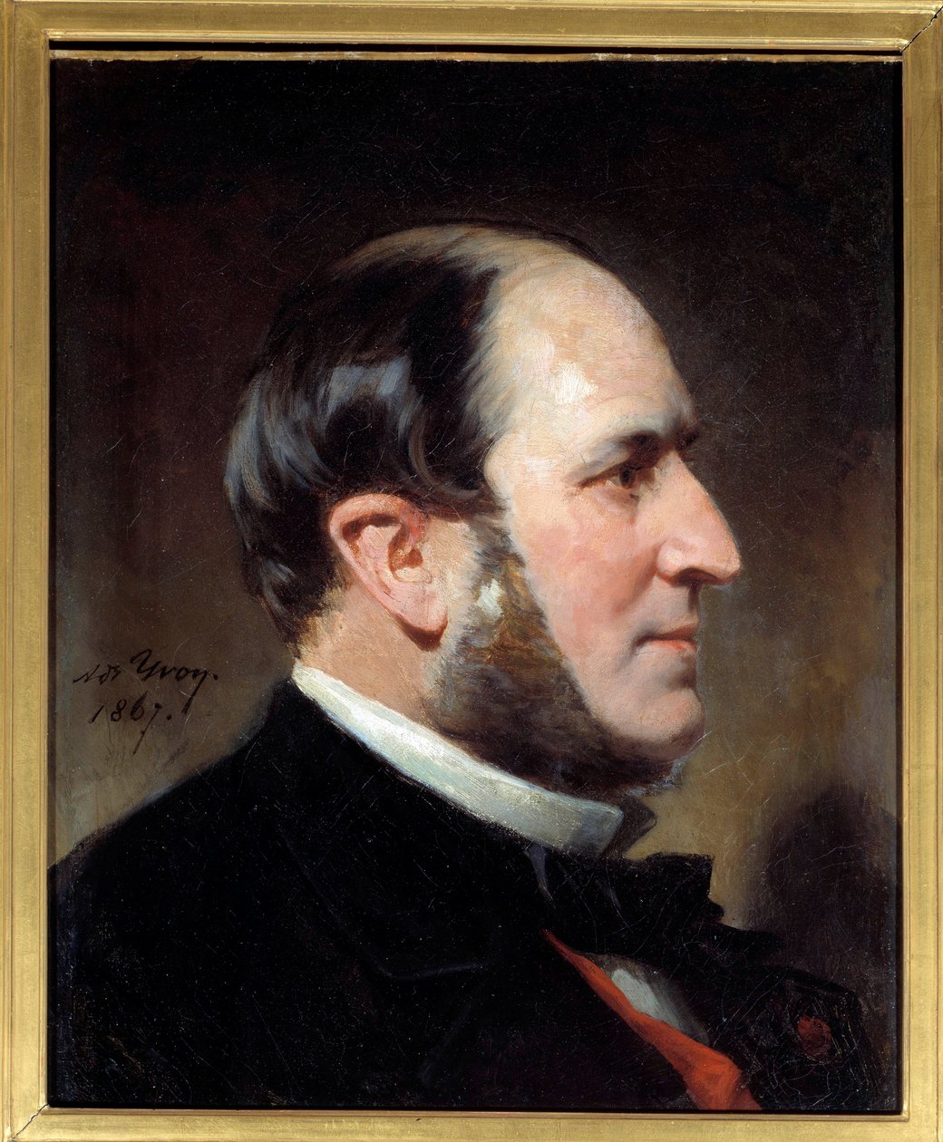 Porträt von Baron Eugene-Georges Haussmann, Präfekt von Paris. Gemälde von Adolphe Yvon von Adolphe Yvon