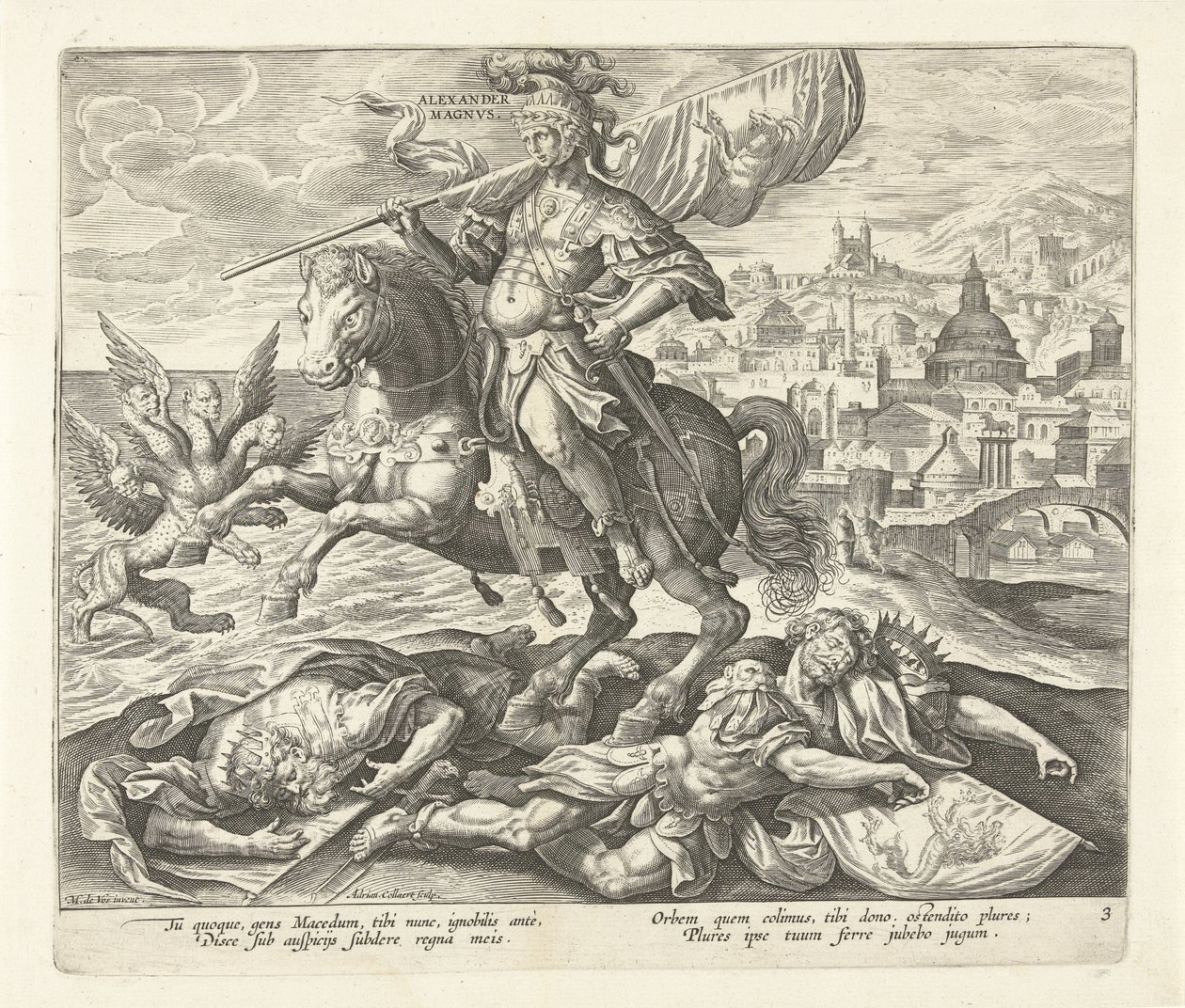 Alexander der Große als dritter König aus der Vision von Daniel von Adriaen Collaert