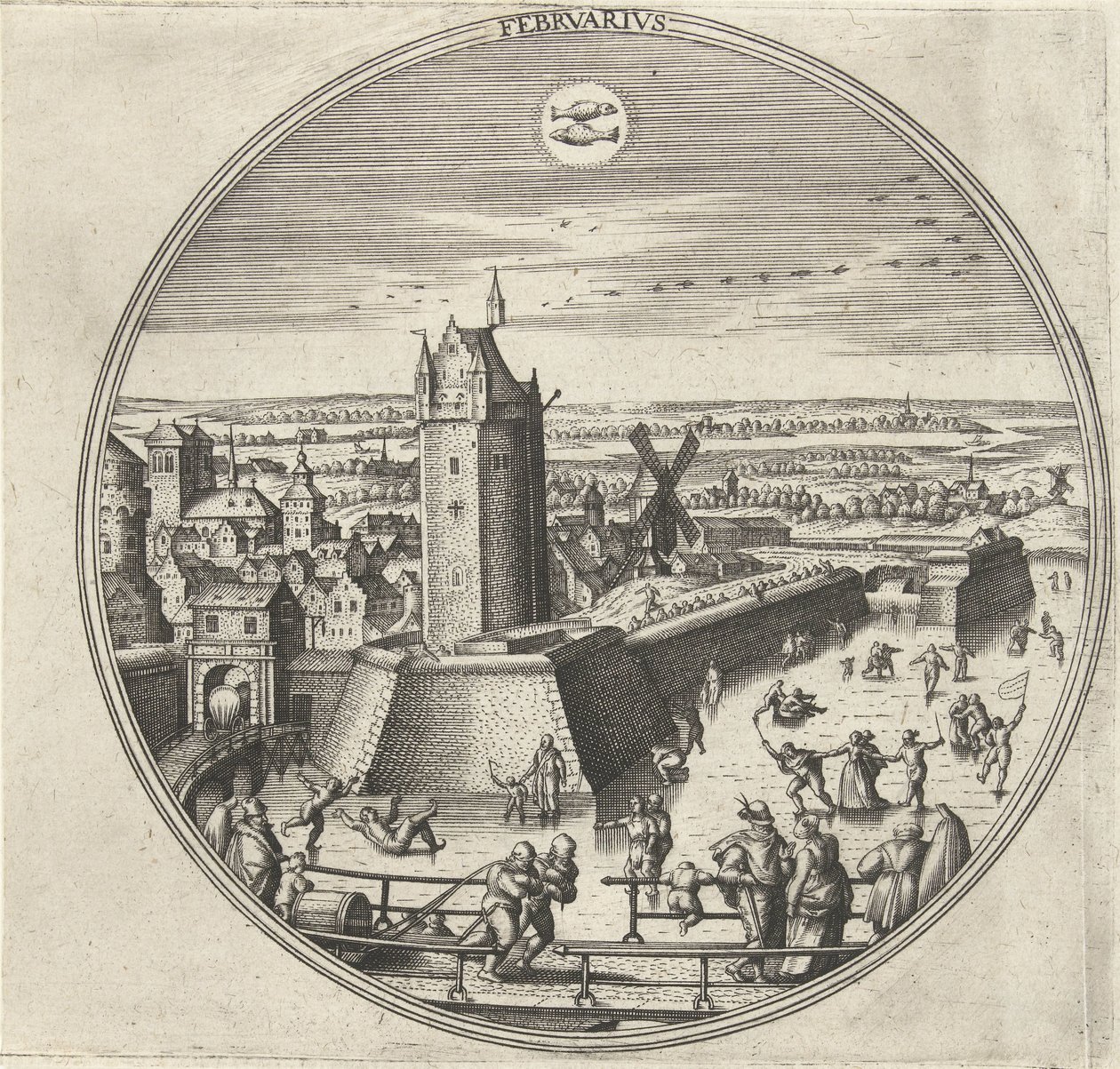 Februar von Adriaen Collaert