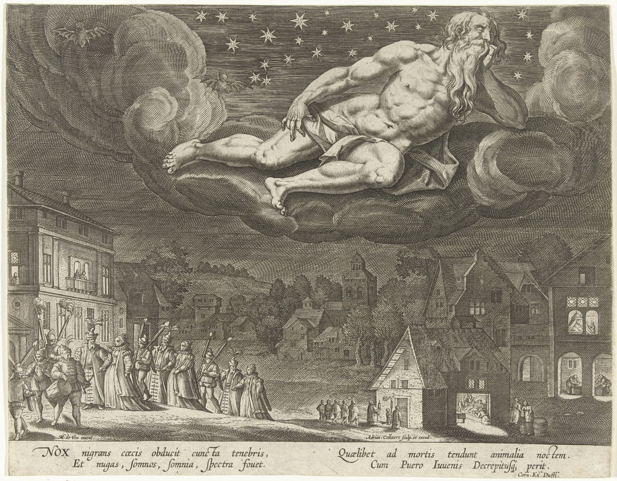 Nacht von Adriaen Collaert