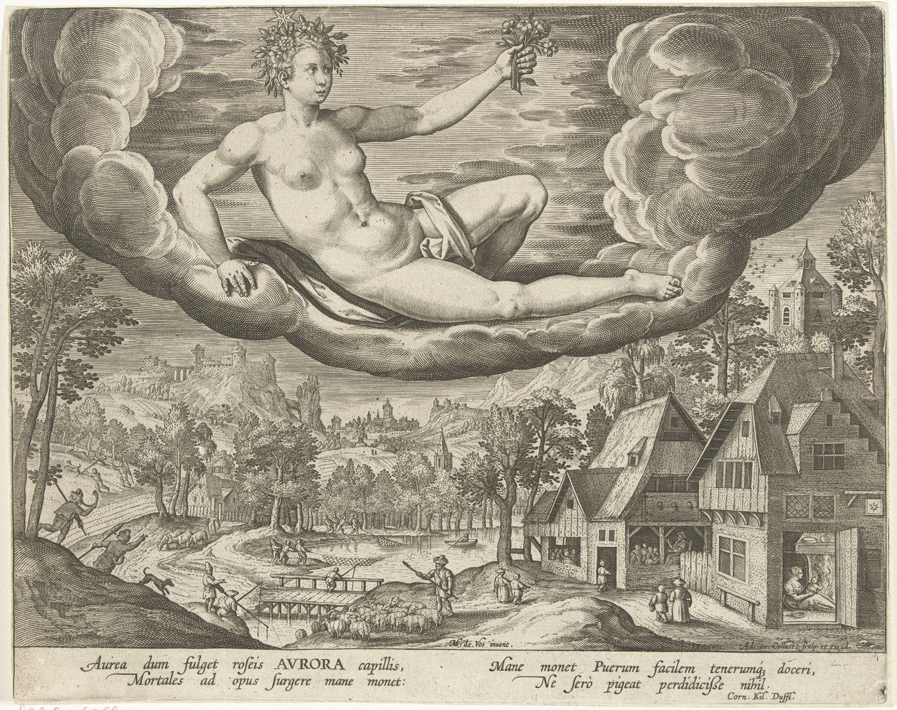 Morgen Die vier Zeiten des Tages (Serientitel) von Adriaen Collaert