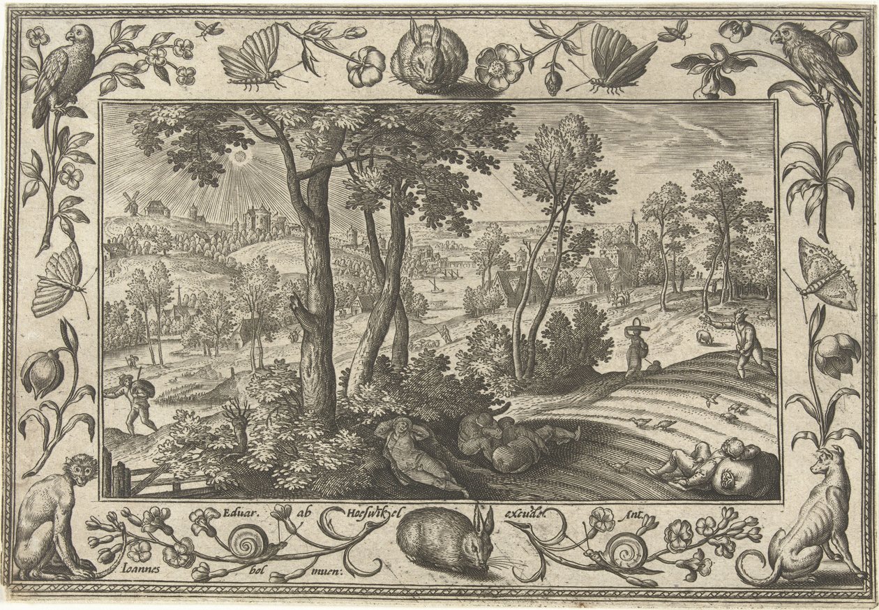 Unkraut unter dem Weizen von Adriaen Collaert