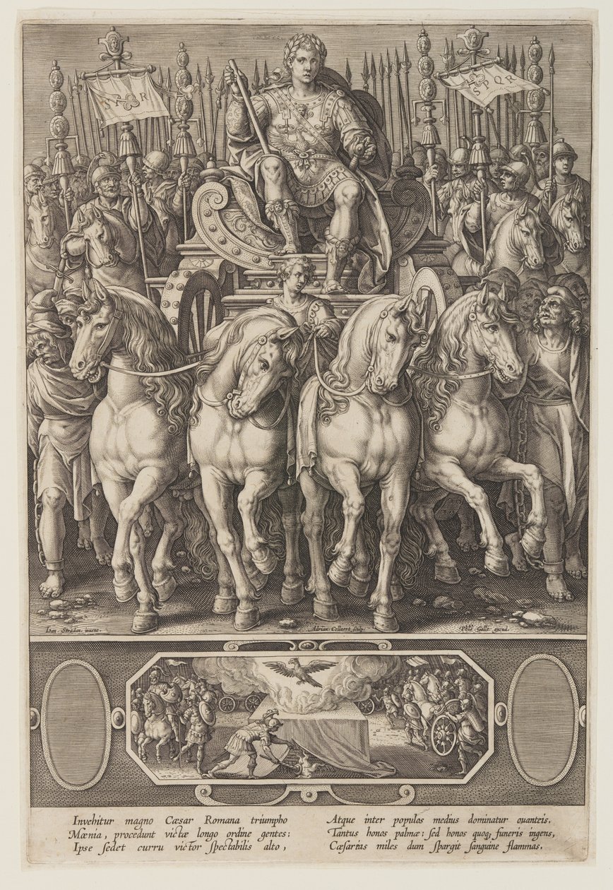 Der Triumph des Caesar von Adriaen Collaert