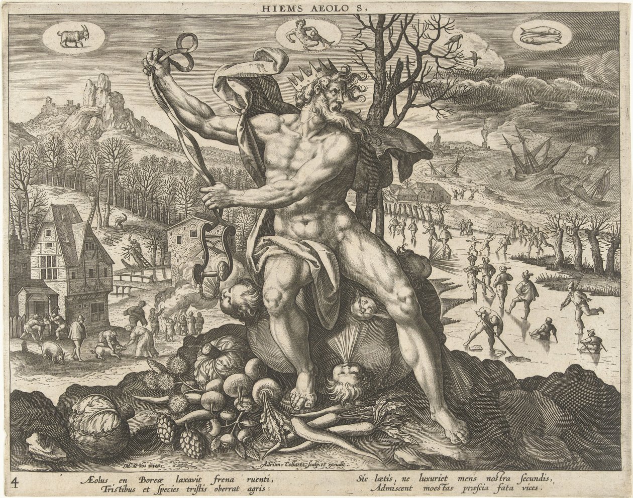 Winter von Adriaen Collaert