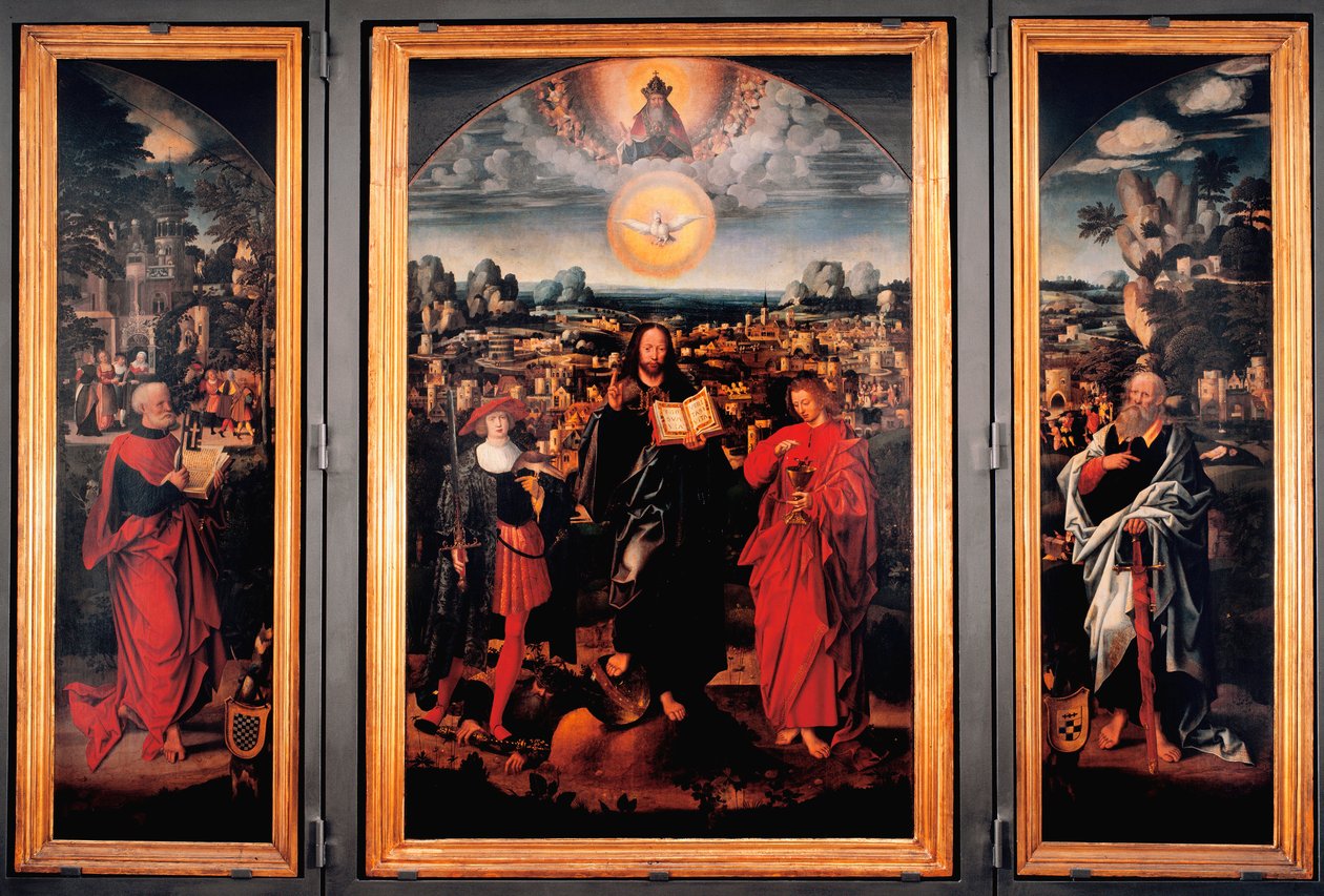 Triptychon des Heiligen Pancratius von Adriaen Isenbrandt or Isenbrant