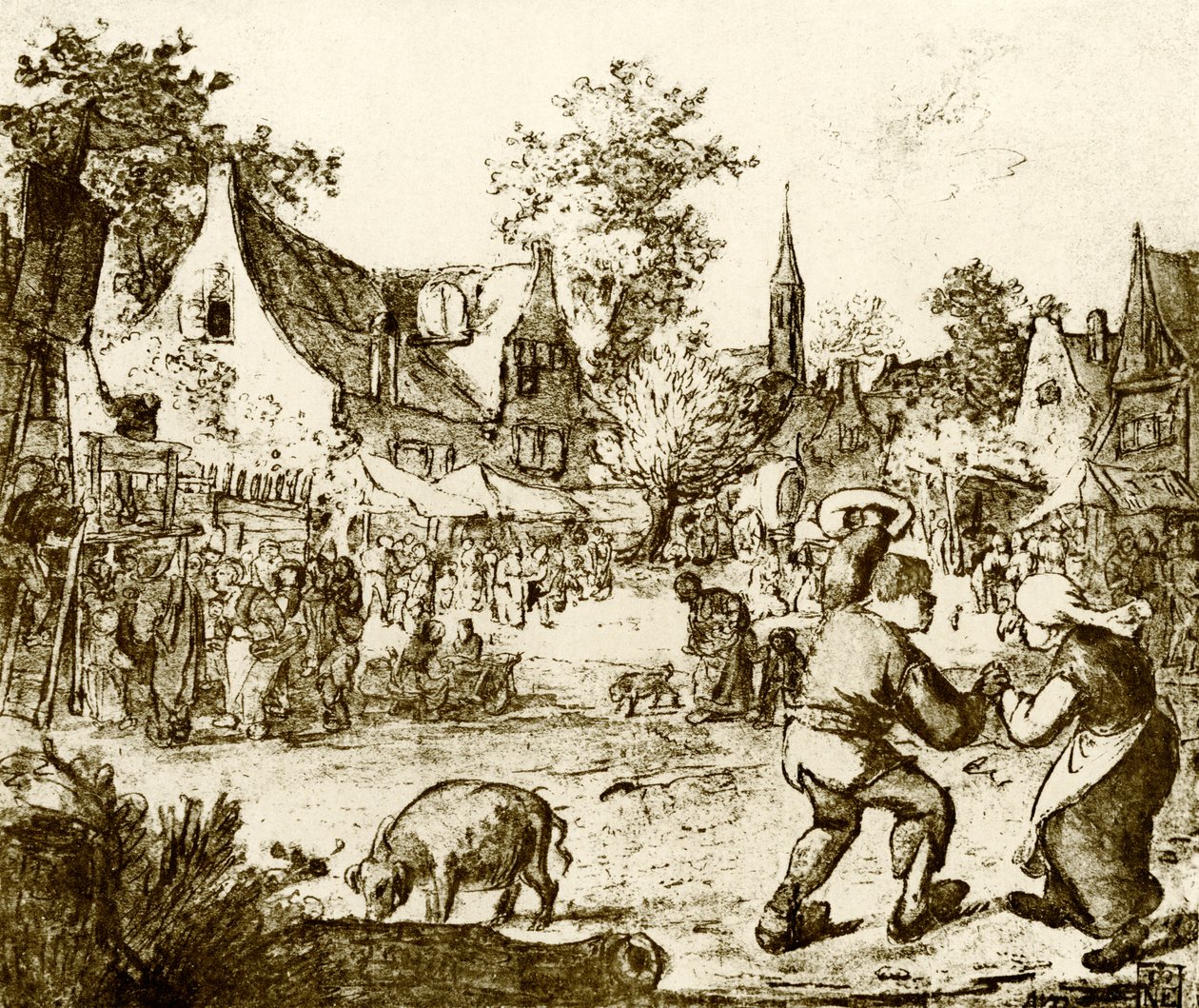 Niederländischer Jahrmarkt von Adriaen Jansz. van Ostade