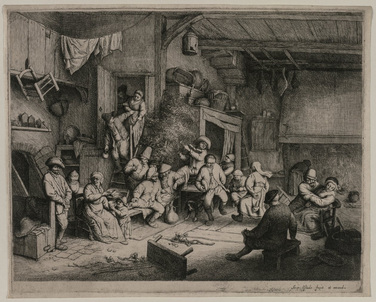 Der Tanz im Gasthaus, 1652 von Adriaen Jansz. van Ostade