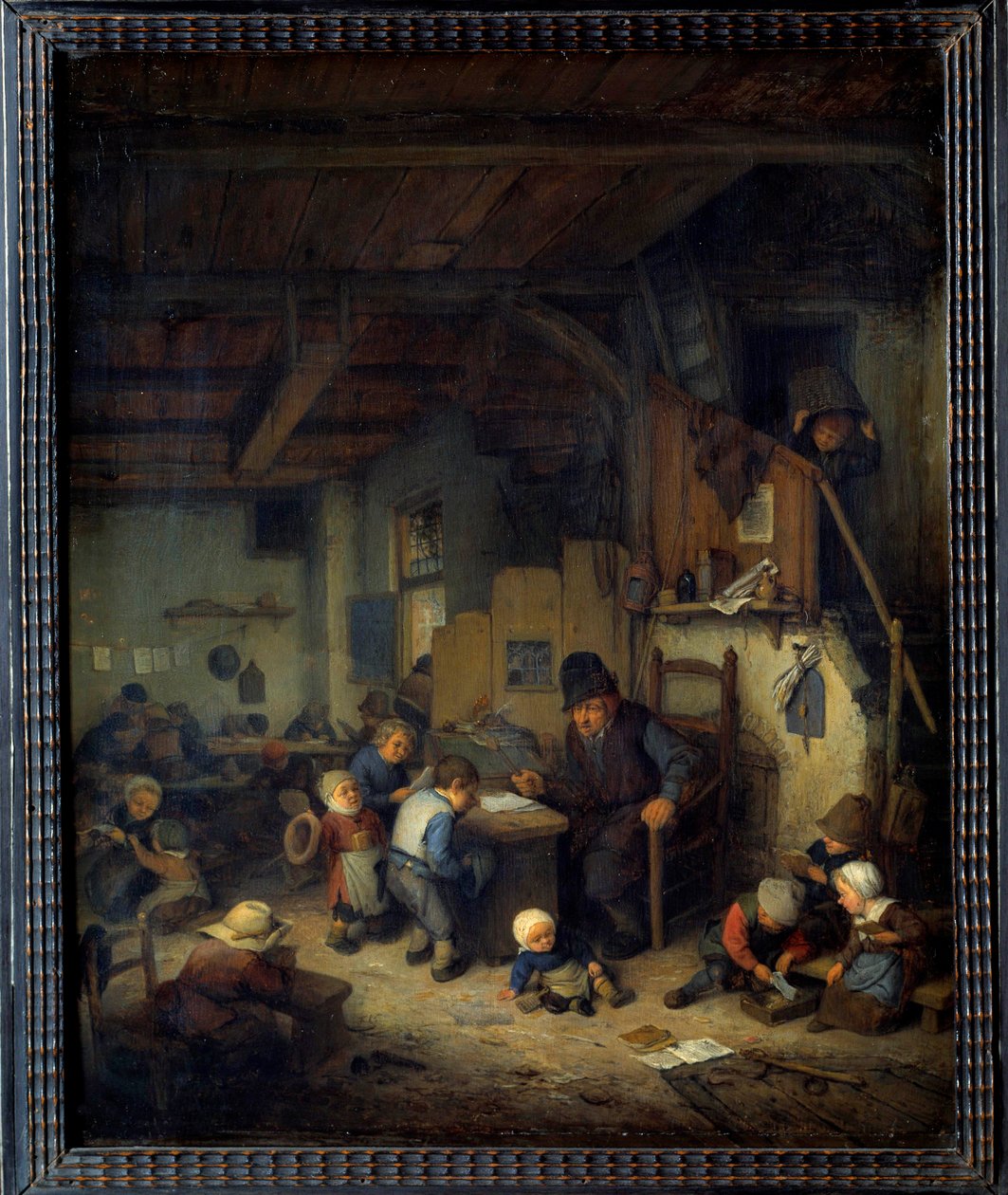 Der Schulmeister (Detail) von Adriaen Jansz. van Ostade