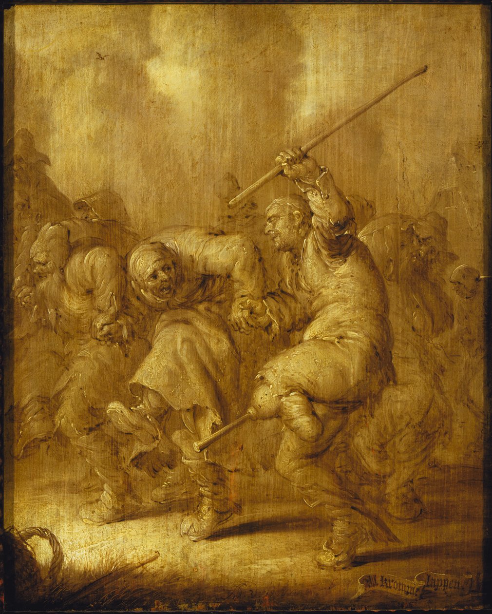 Al kromme lappen Tanzende Bettler, 1633 von Adriaen Pietersz. van de Venne