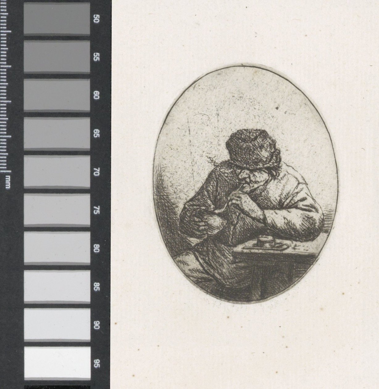 Büste einer lachenden Bäuerin von Adriaen van Ostade