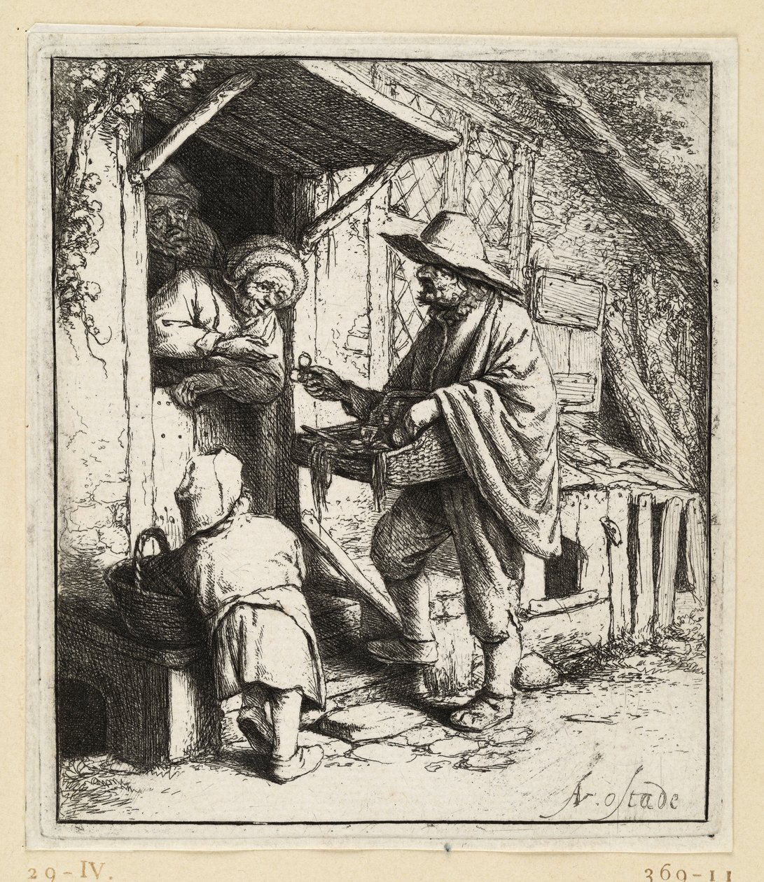 Der Brillenverkäufer von Adriaen van Ostade