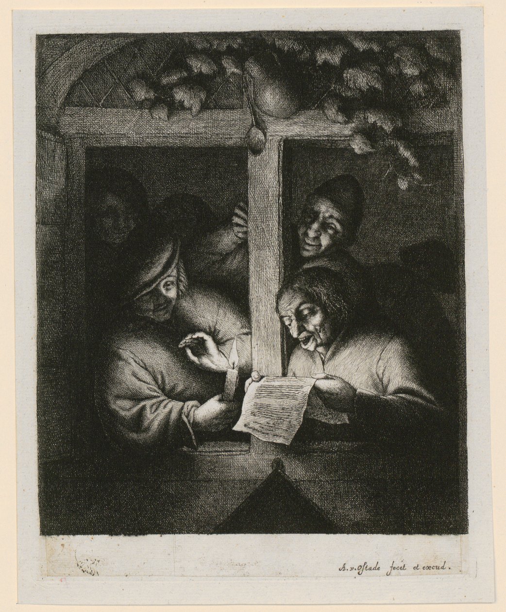 Sänger am Fenster von Adriaen van Ostade