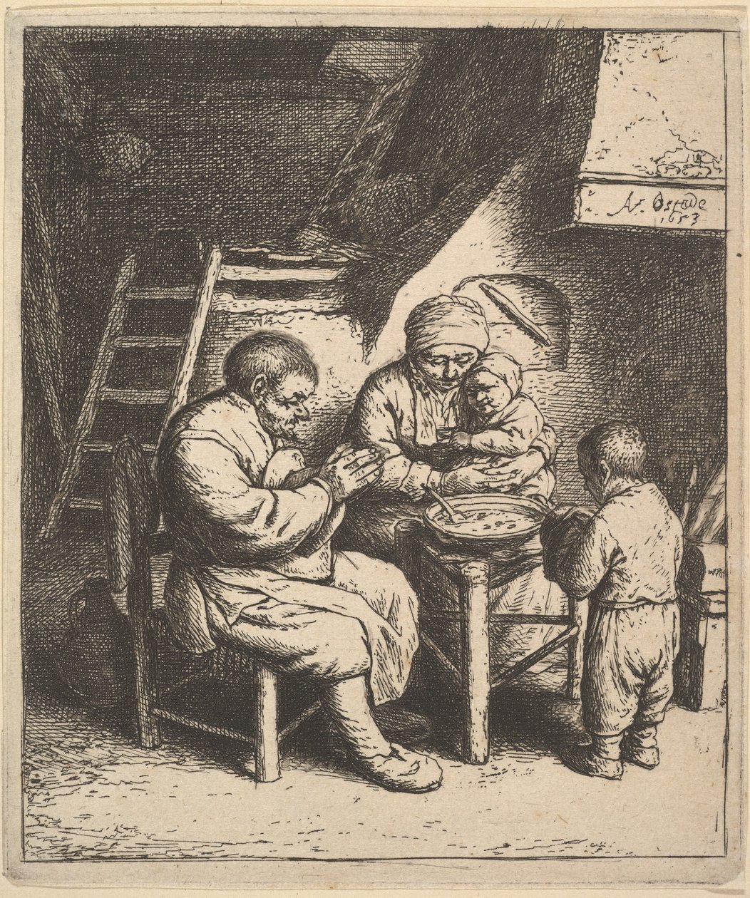 Der Segen von Adriaen van Ostade