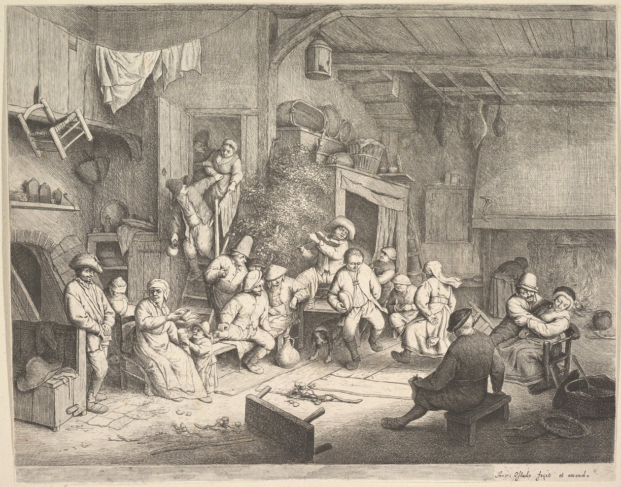 Der Tanz im Gasthaus von Adriaen van Ostade