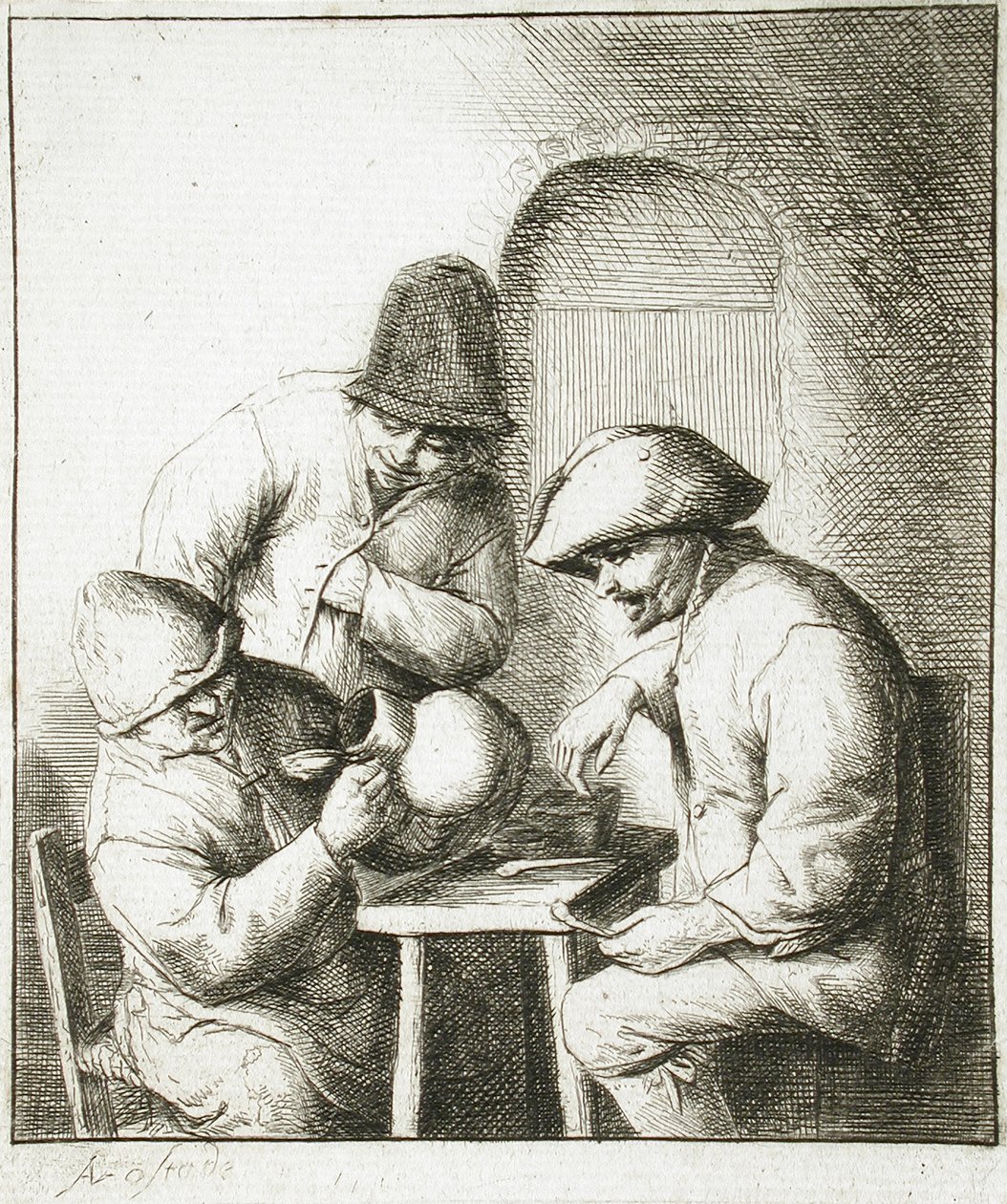 Der leere Krug von Adriaen van Ostade