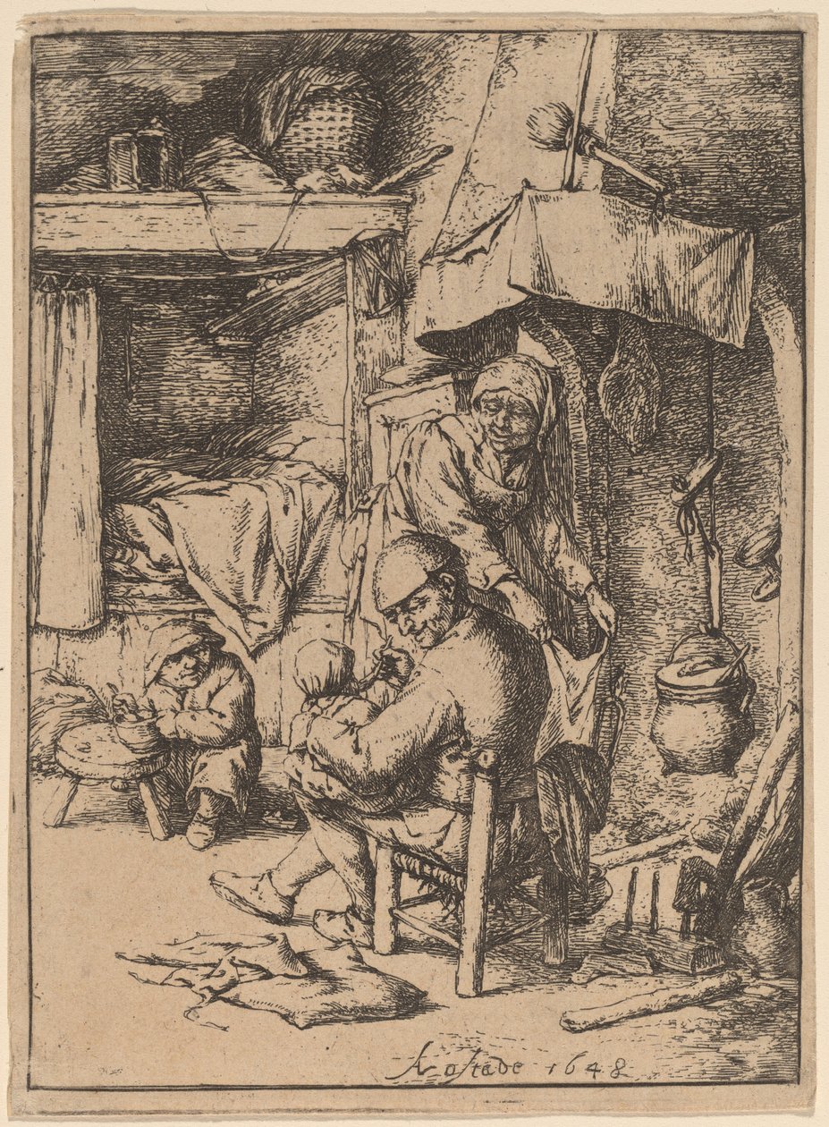 Der Familienvater von Adriaen van Ostade