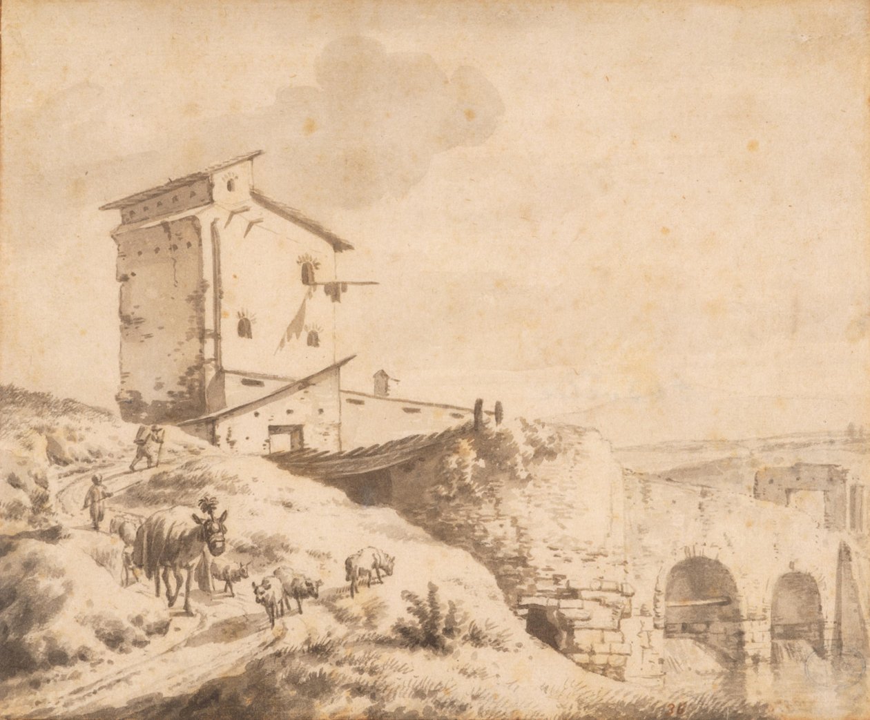 Italienische Landschaft von Adriaen van de Velde