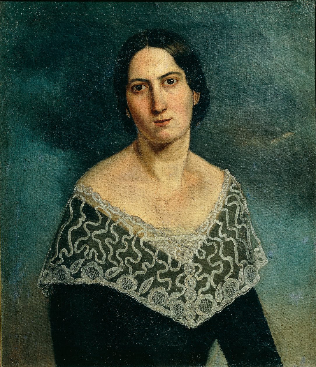Porträt von Frau Bonini Gardi von Adriano Baldini