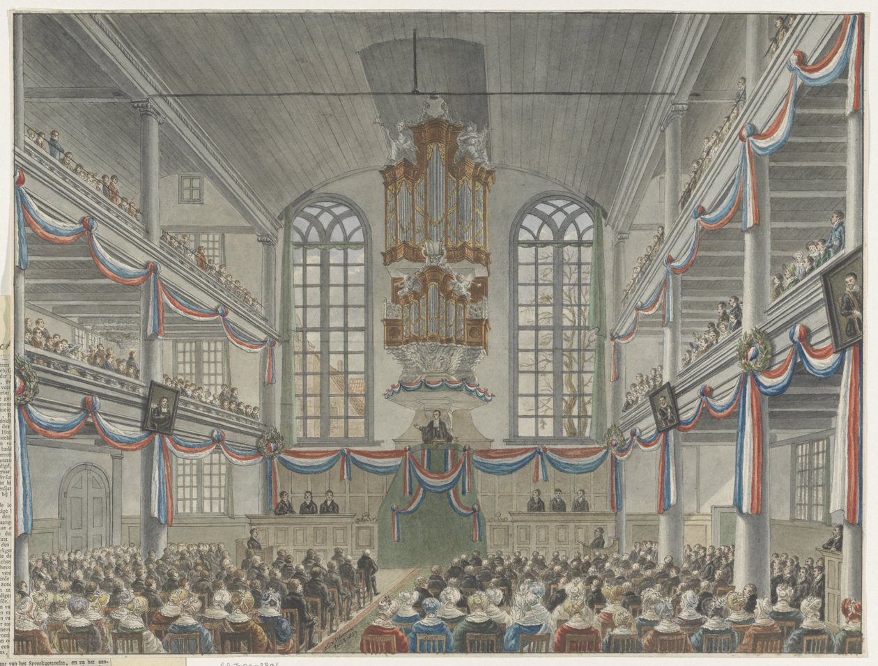 Feier des zweihundertjährigen Bestehens des Seminars der Remonstranten, 1834 von Adrianus Gerardus van Schoone