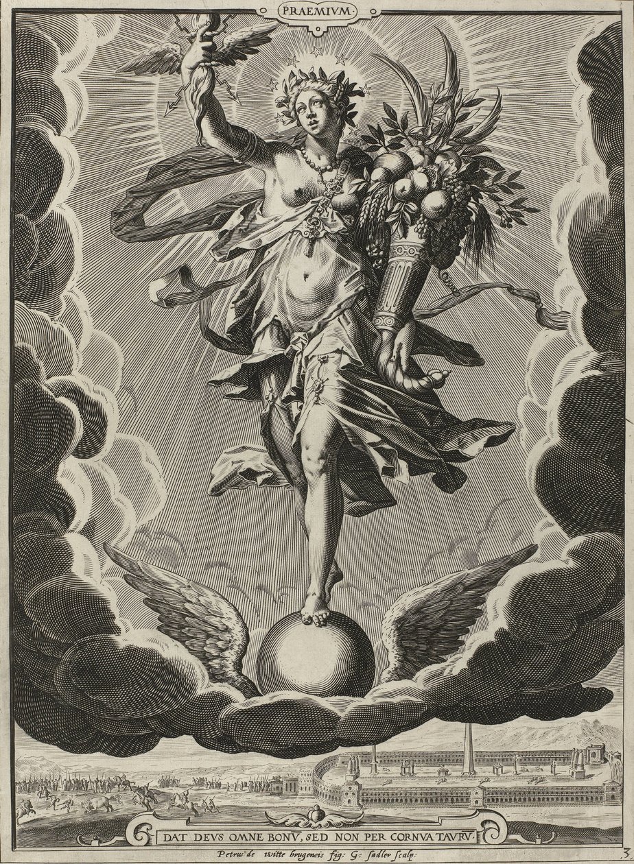 Belohnung (Eigenschaften für ein erfolgreiches Leben) von Egidius  Sadeler (II)