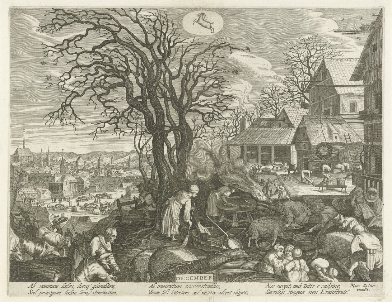 Dezember von Egidius  Sadeler (II)