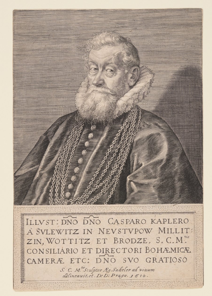 Gaspard Kaplir von Sulewitz, Rat des Kaisers von Aegidius Sadeler II