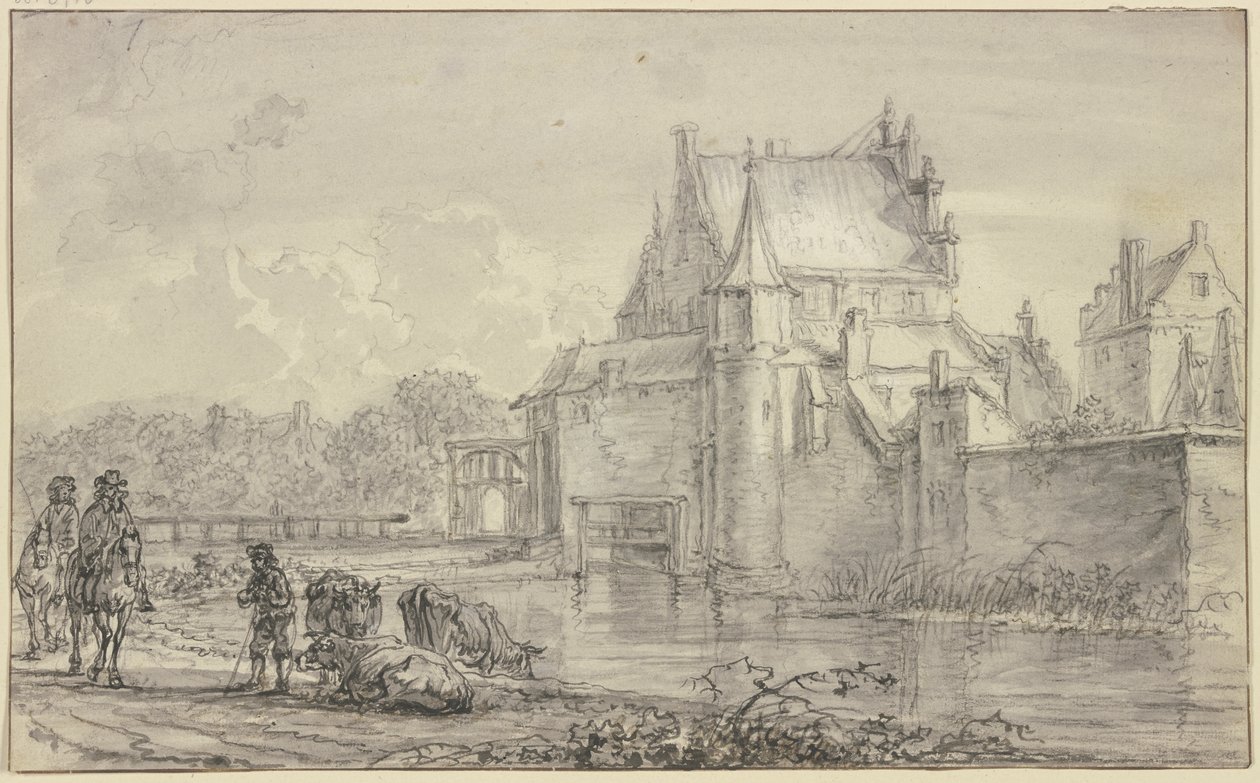 Das alte Delfter Tor in Rotterdam von Aelbert Cuyp