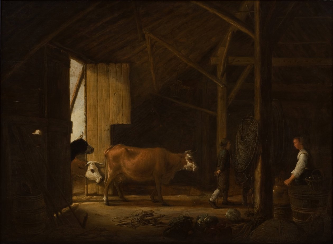Inneres eines Kuhstalls von Aelbert Cuyp