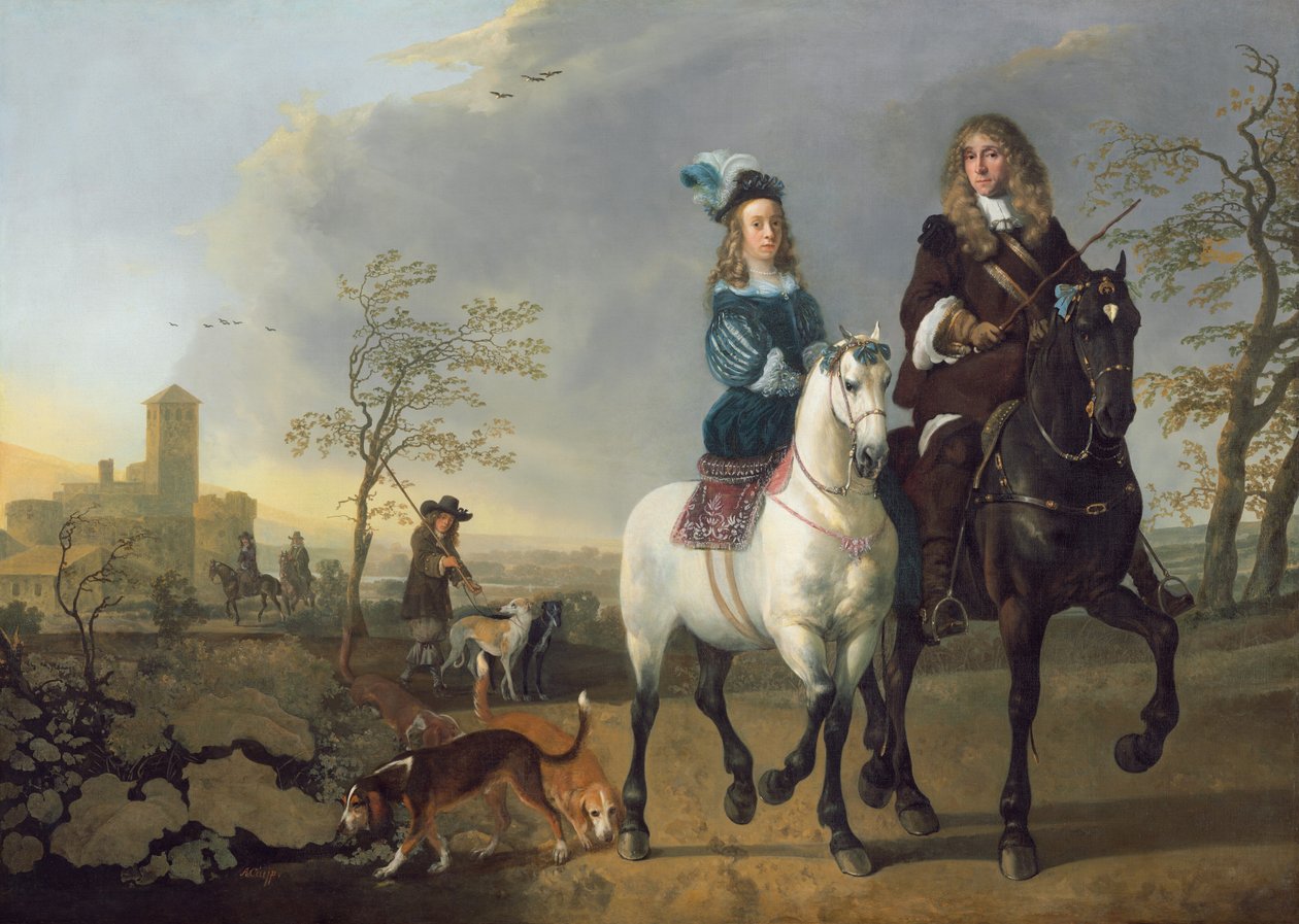 Dame und Herr zu Pferd von Aelbert Cuyp