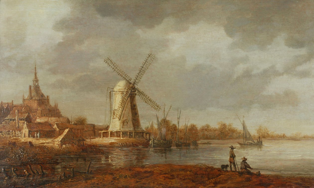 Flusslandschaft mit Blick auf Dordrecht von Aelbert Cuyp