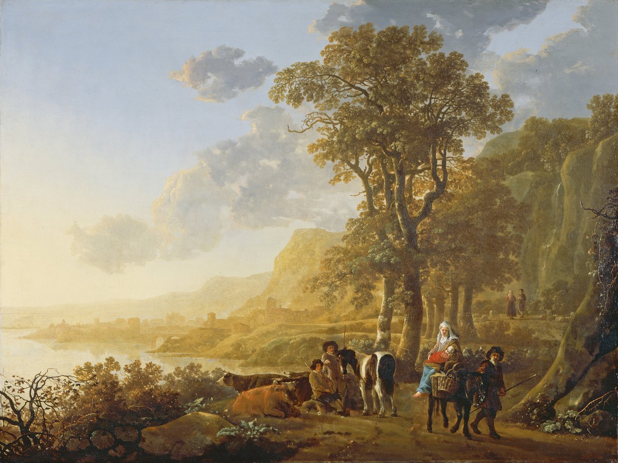 Die Flucht nach Ägypten von Aelbert Cuyp