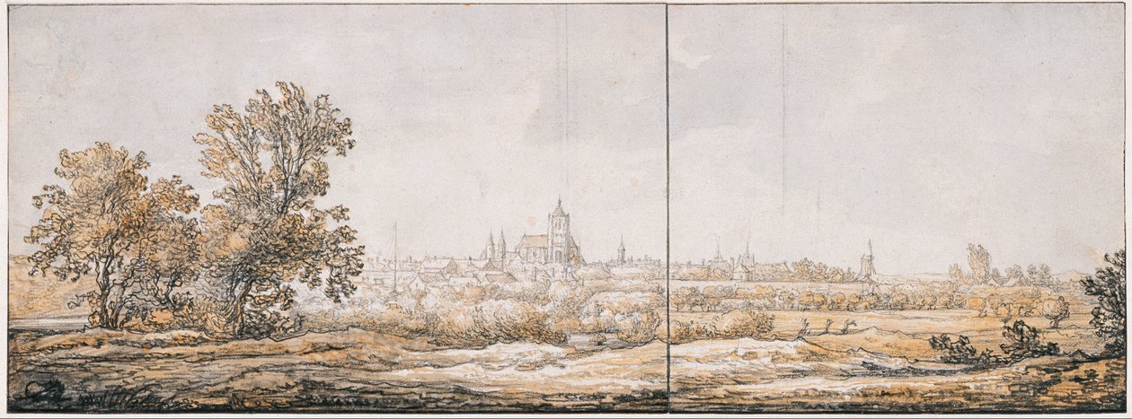 Blick auf Arnheim von Süden, um 1645 von Aelbert Cuyp