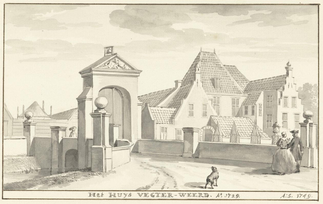 Das Landgut Vechterweerd bei Zwolle im Jahr 1729 von Aert Schouman