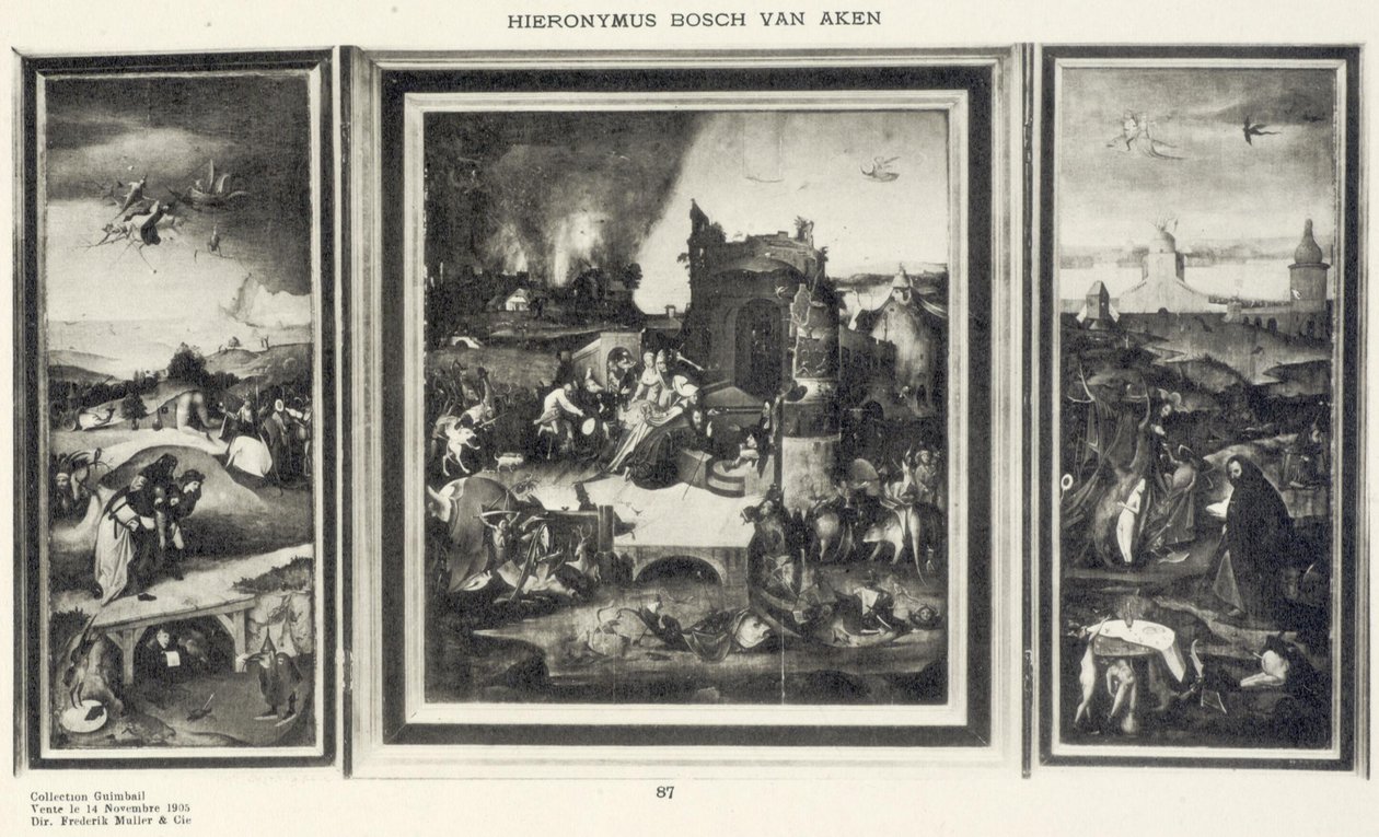 Die Versuchung des heiligen Antonius von After Hieronymus Bosch