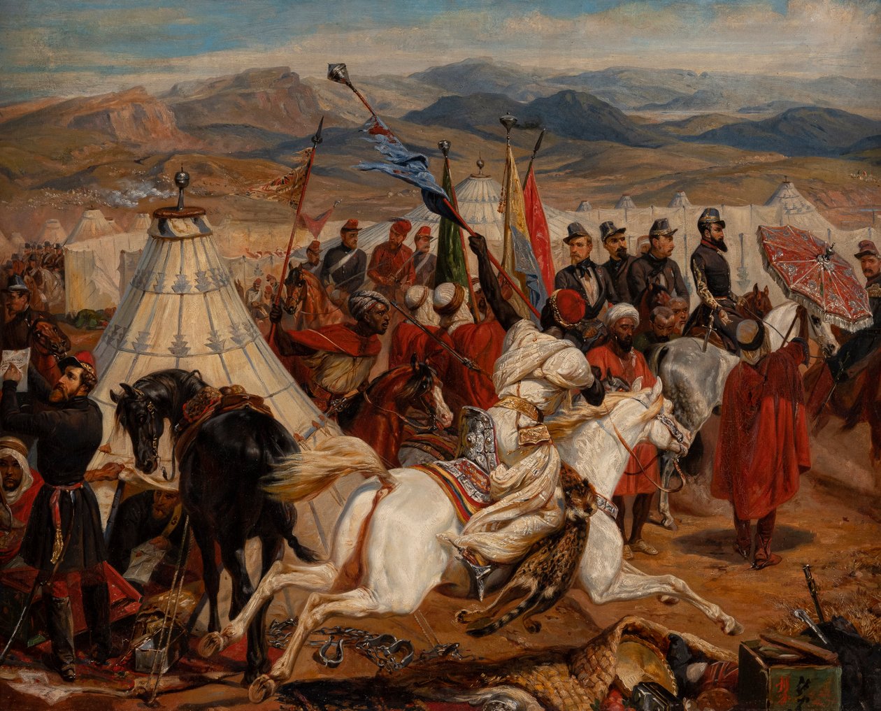 Horace Vernet (Kreis) Schlacht von Isly von after Horace Vernet