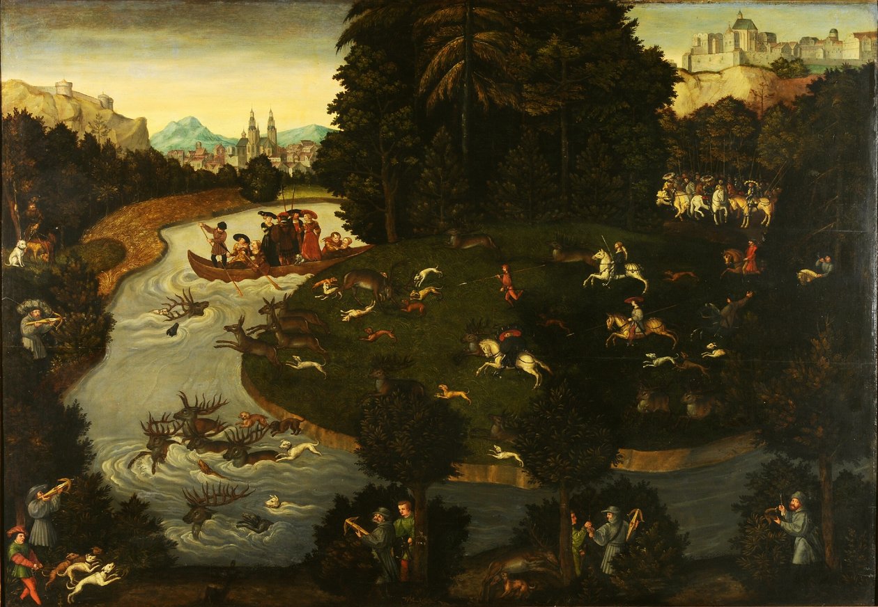 Hirschjagd von after Lucas Cranach the Elder