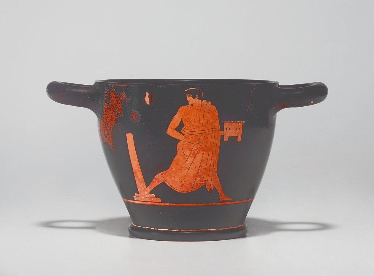 Attisch rotfiguriger Skyphos, ca. Mitte 5. Jahrhundert v. Chr. von Agathon Painter (attr. to)