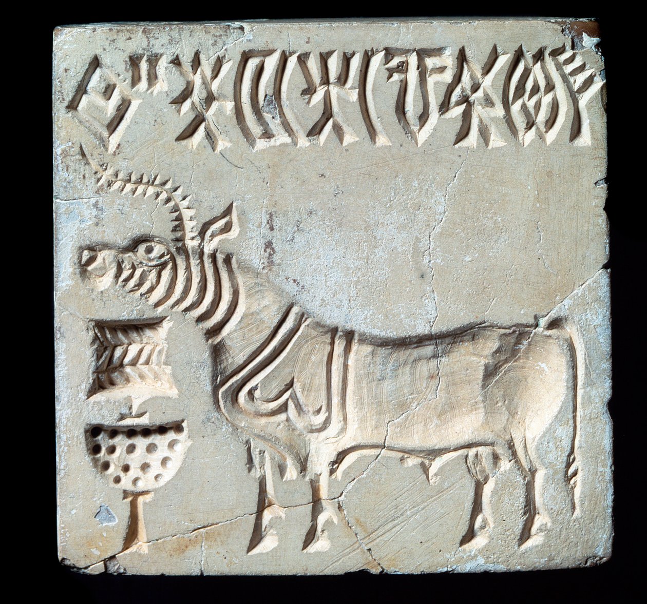 Steinsiegel, aus Mohenjo-daro, 26.-25. Jahrhundert v. Chr. (Bronzezeit) von Age Bronze