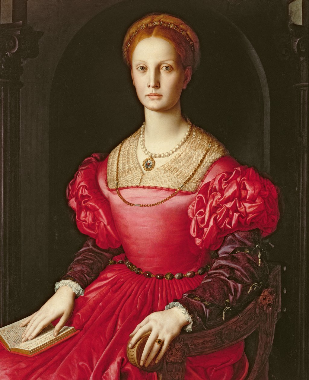 Lucrezia Panciatichi, ca. 1540 von Agnolo Bronzino