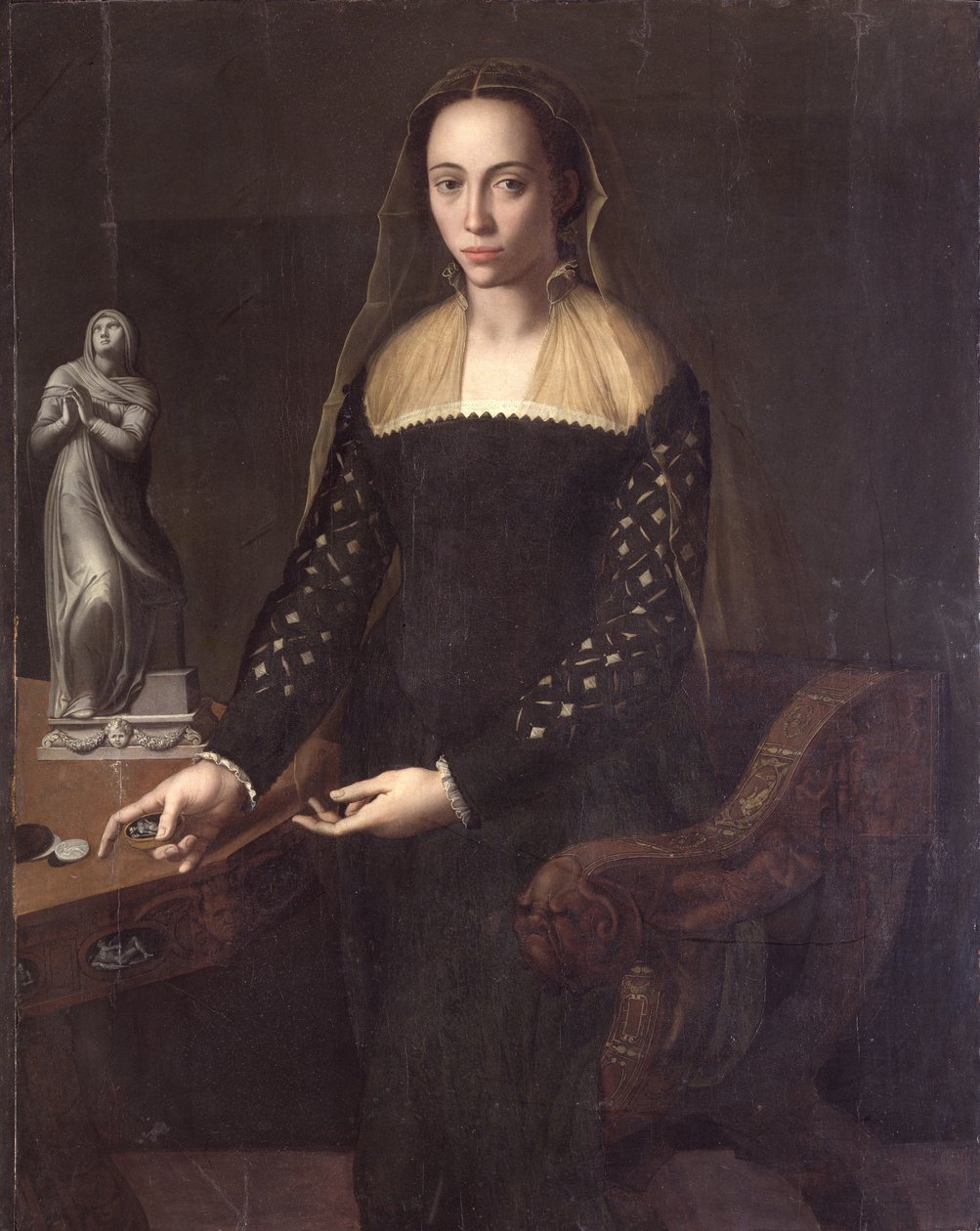 Porträt einer Dame, 1559 von Agnolo Bronzino