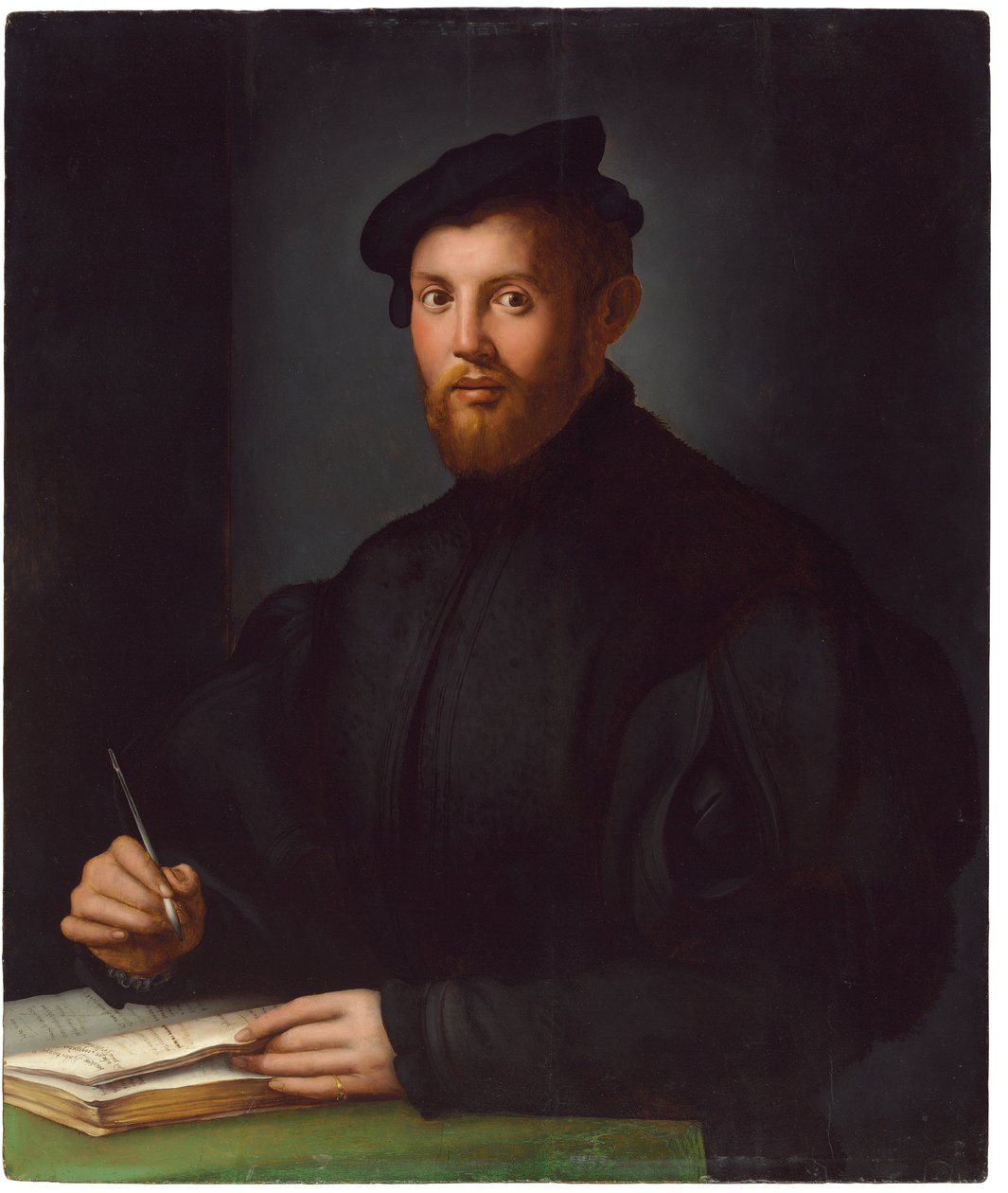 Porträt eines jungen Mannes mit einem Buch von Agnolo Bronzino