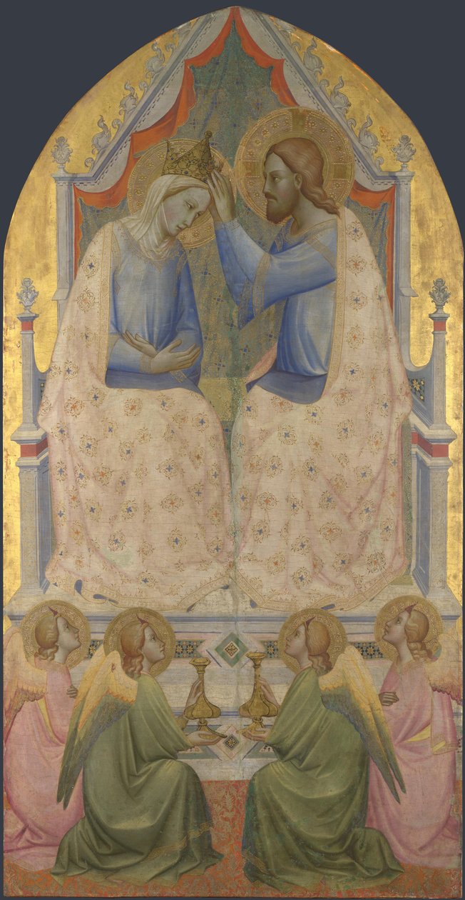 Die Krönung der Jungfrau, 1380er von Agnolo Gaddi