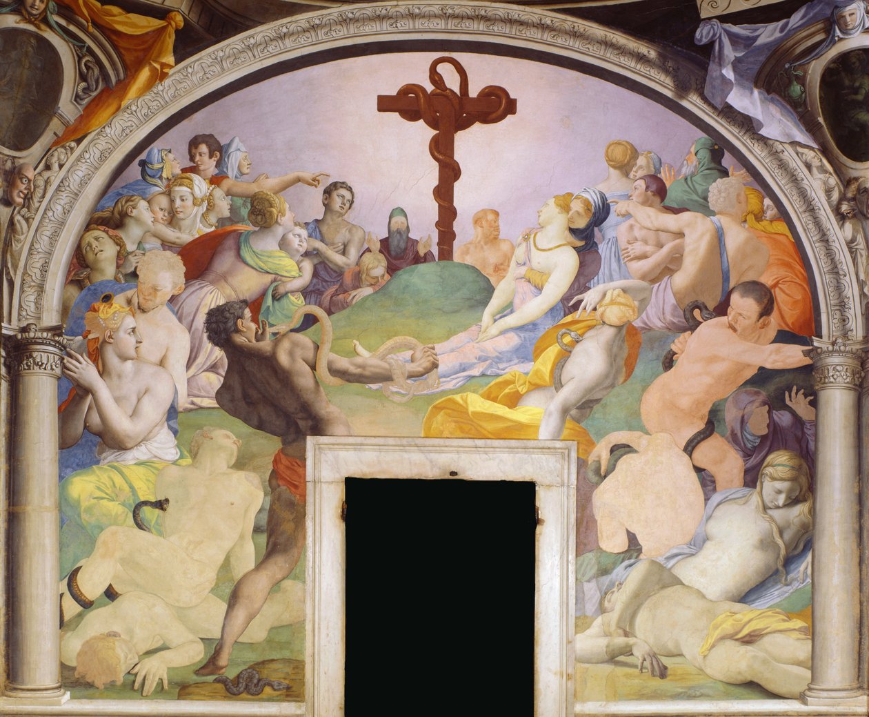 Die eherne Schlange von Agnolo Bronzino