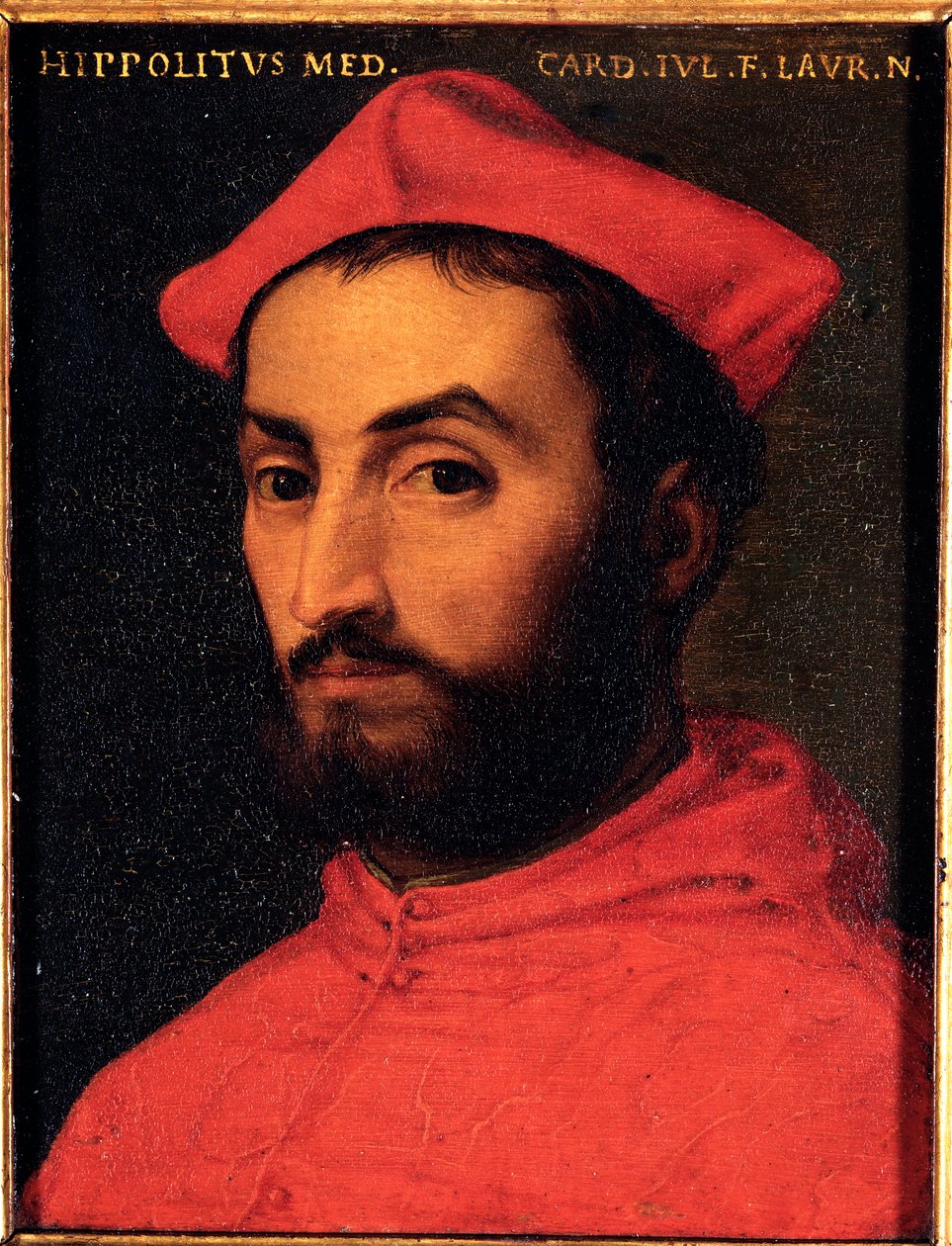 Porträt von Kardinal Ippolito de Medici (1511-1535) Gemälde von Allori Angelo di Cosimo dit Bronzino (1503-1572) - 16. Jahrhundert von Agnolo Bronzino